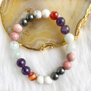 Crystal Bracelet for Taurus | Peace | Self Love | Self Acceptance | Creativity