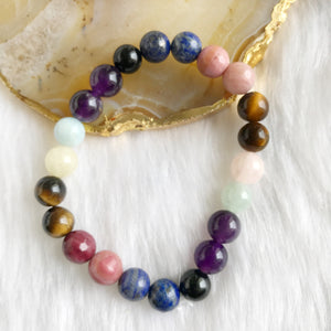 Crystal Bracelet for Libra | Anxiety | Balance | Calm | Confusion | Fear | Grounding | Self Doubt | Self Esteem