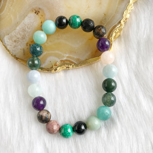 Crystal Bracelet for Pisces | Concentration | Emotional Stability | Happiness | Nurturing | Self Love | Stability